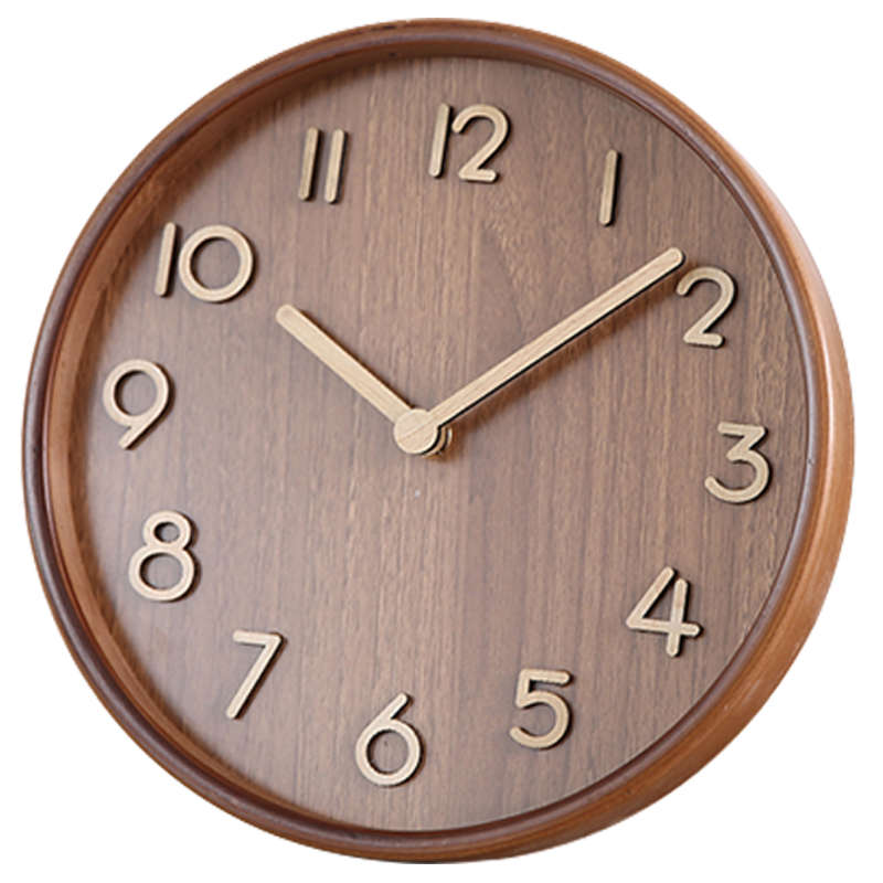 TUF4实木桌面时钟木质台式座钟摆件客厅摆放钟表家用台钟坐钟复古