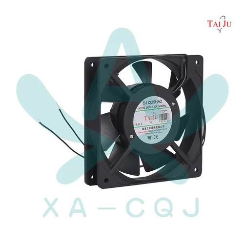 TAIJU台巨SJ1225HA2 220V 0.10A 1225滚珠引线 7叶大风量排风扇