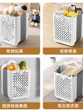 脏篓可折间叠家衣用衣大容量壁挂式洗篮子F78S67TH卫生浴室放脏衣