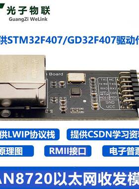 LAN8720模块 以太网收发 RMII接口 开发板 网络模块 SUNLEPHANT