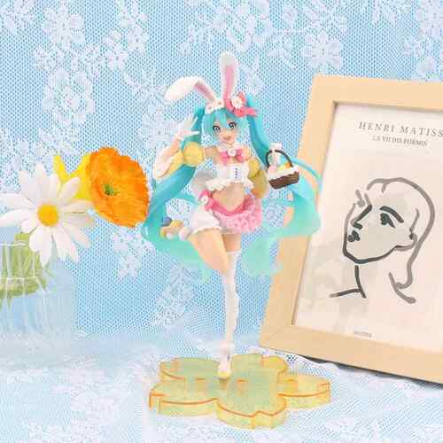 正品未来周边cos 兔耳音手办模型 服 少女动漫美春机箱摆件