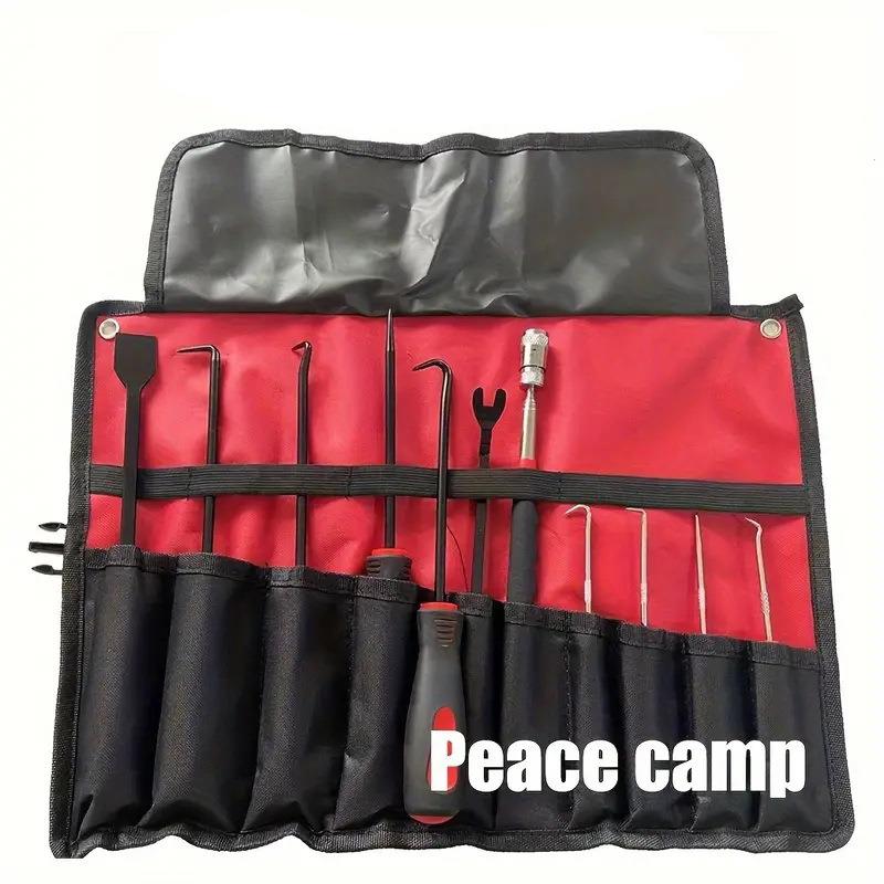 汽车油封起子套件12件带刮刀和磁性伸缩工具拆卸汽车软管垫圈工具