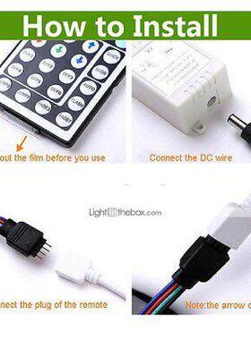 Waterproof 5M 24W Rgb Smd Light Led Strip 44KEYstring lights