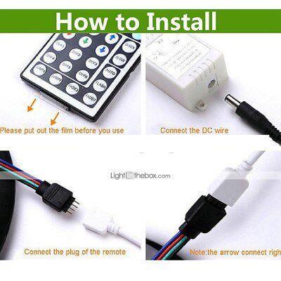 Waterproof 5M 24W Rgb Smd Light Led Strip 44KEYstring lights