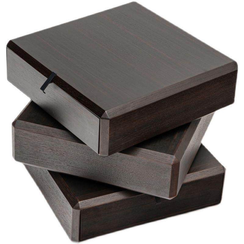 意极简旋转床头柜收纳现简约代实木轻创QCI意卧室储物柜奢床边式