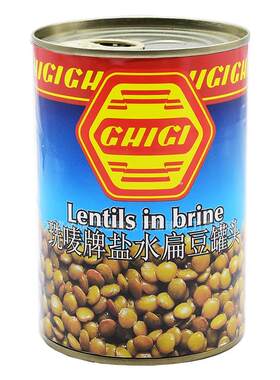 意大利进口珗唛盐水扁豆罐头400g小扁豆即食拌沙拉lentils