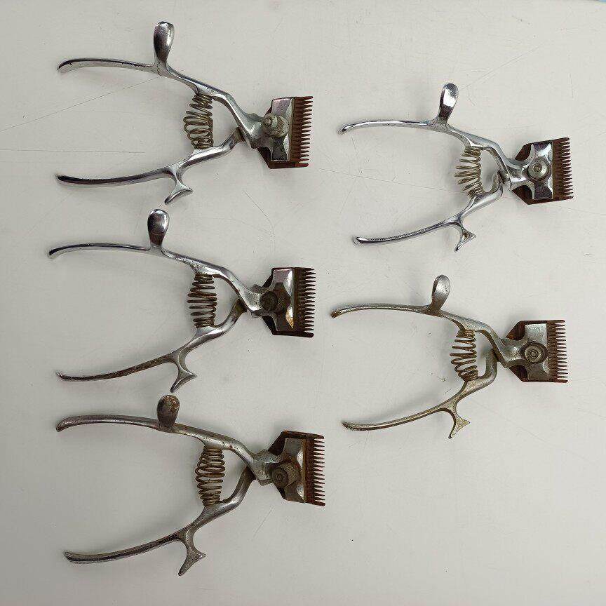 老物件摆件理发工具推子老式手动推剪无噪音覆古怀旧收藏影视道具