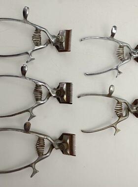 老物件摆件理发工具推子老式手动推剪无噪音覆古怀旧收藏影视道具