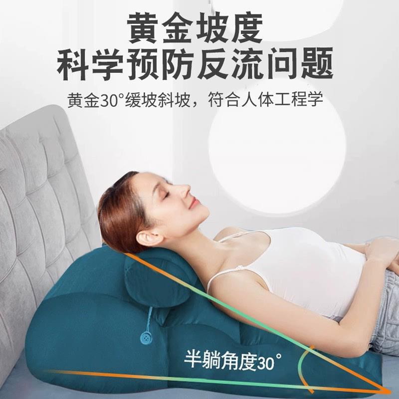 冰丝凉席靠背床头靠背垫胃食管防反流斜坡枕头床上护理老人靠背枕