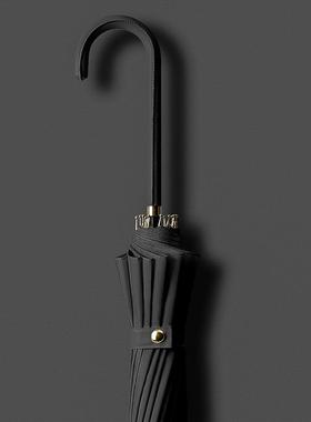 新16骨长柄雨伞女晴雨两用结自动000059大号实双人男抗风弯钩小清