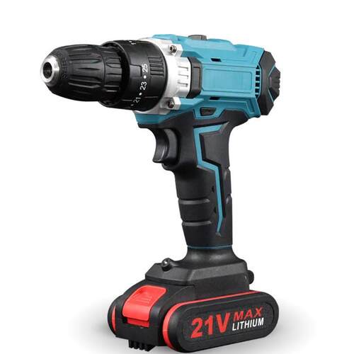 21V 多功能冲击钻家用锂电手电钻打孔钻墙有刷充电钻套装电动螺丝