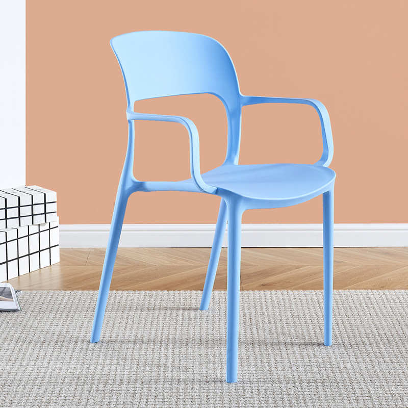 简约椅靠背塑料椅子大人家用经济型餐椅扶手塑胶加厚椅子凳子