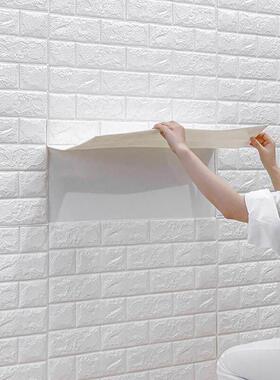 3D Brick Wall Stickers Wallpaper Decor Foam Waterproor墙纸