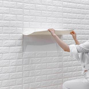 3D Brick Wall Stickers Wallpaper Decor Foam Waterproor墙纸
