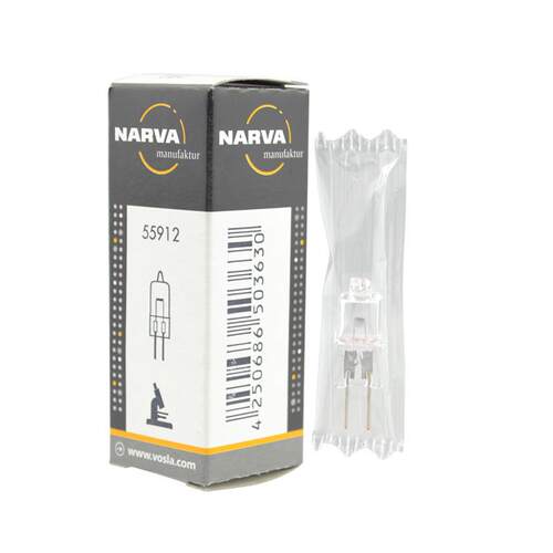 现货NARVA利华卤素灯泡55912 HLL 6V20W G4 1000小时显微镜分析仪