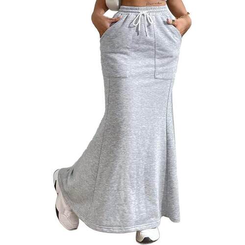 J 36210 A-Line Pocket Drawstring Skirt 显瘦半身裙