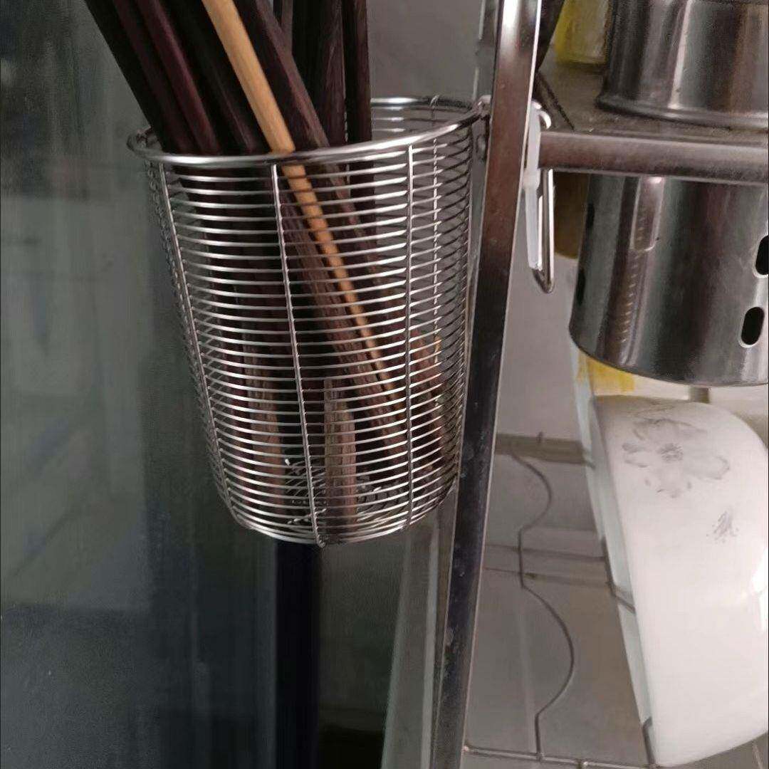 304加厚不锈钢家用挂式筷子收纳筒洗碗机专用筷子置物架沥水架