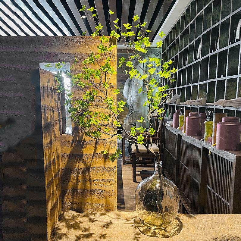 仿真日本吊钟马醉木桌面花艺假花摆件室内假绿植落地盆栽仿生植物