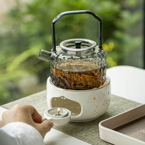 温茶炉小火炉蜡烛烛台煮茶底座保温暖茶器烘茶炉围炉煮茶加热炉