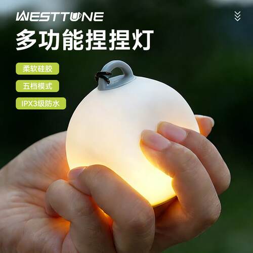WestTune户外露营灯小夜灯柔光灯帐篷天幕LED气氛灯睡眠灯长续航