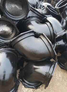 3272B型铸铁口管件法兰压盖套袖ND00柔性机械法兰接排水弯头管件