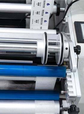 自动圆瓶贴标机 口红试剂酒玻璃OGC瓶锥瓶不干瓶胶定半位度贴标机