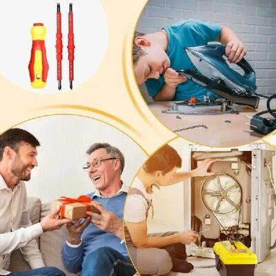 Insulated Screwdriver Electrician Repair Tool Kit Magnetic