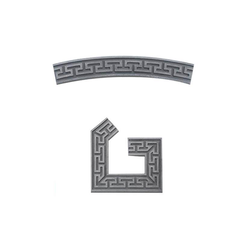 线圆形回线月亮662门拱形砖雕弧形浮雕边纹影壁墙雕踢脚砖现货图片