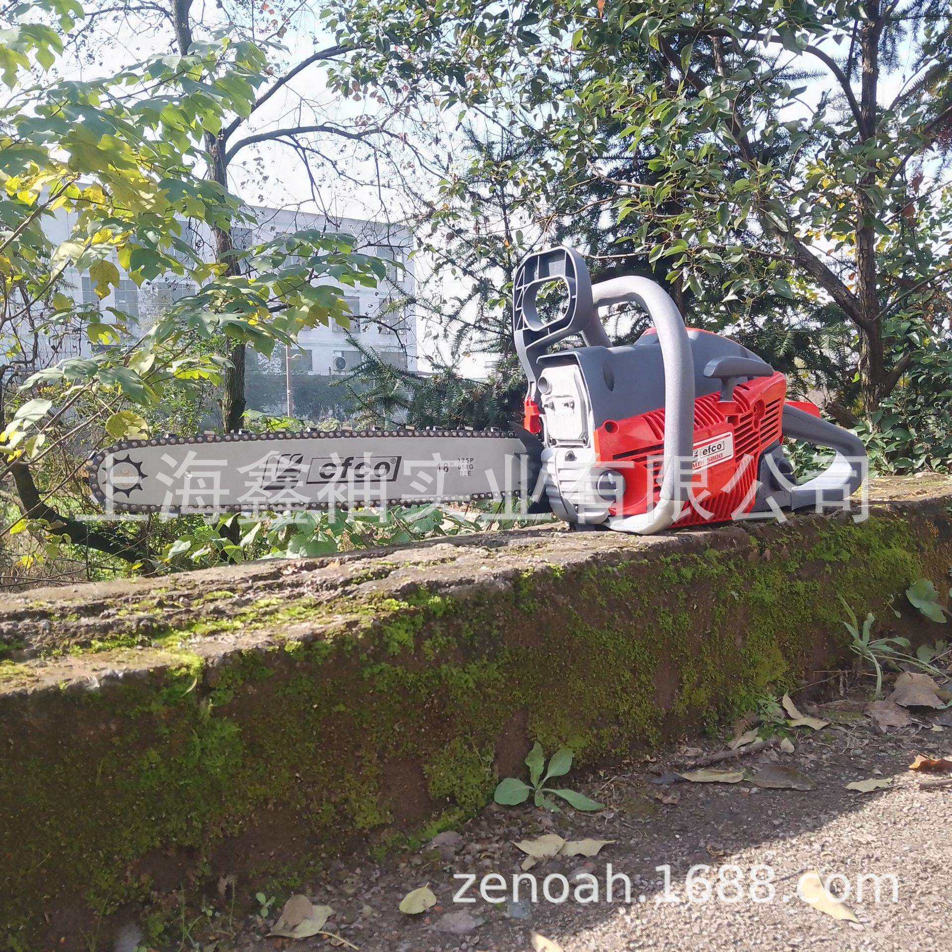 叶红 MTH5800二冲程大功率油锯 汽油伐木锯 家用小型链条砍树机