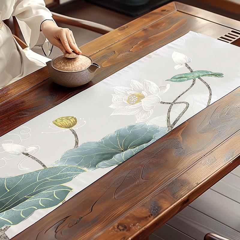 【定制专拍】中式桌旗茶席定做尺寸订制订做茶布茶巾长条布条茶桌