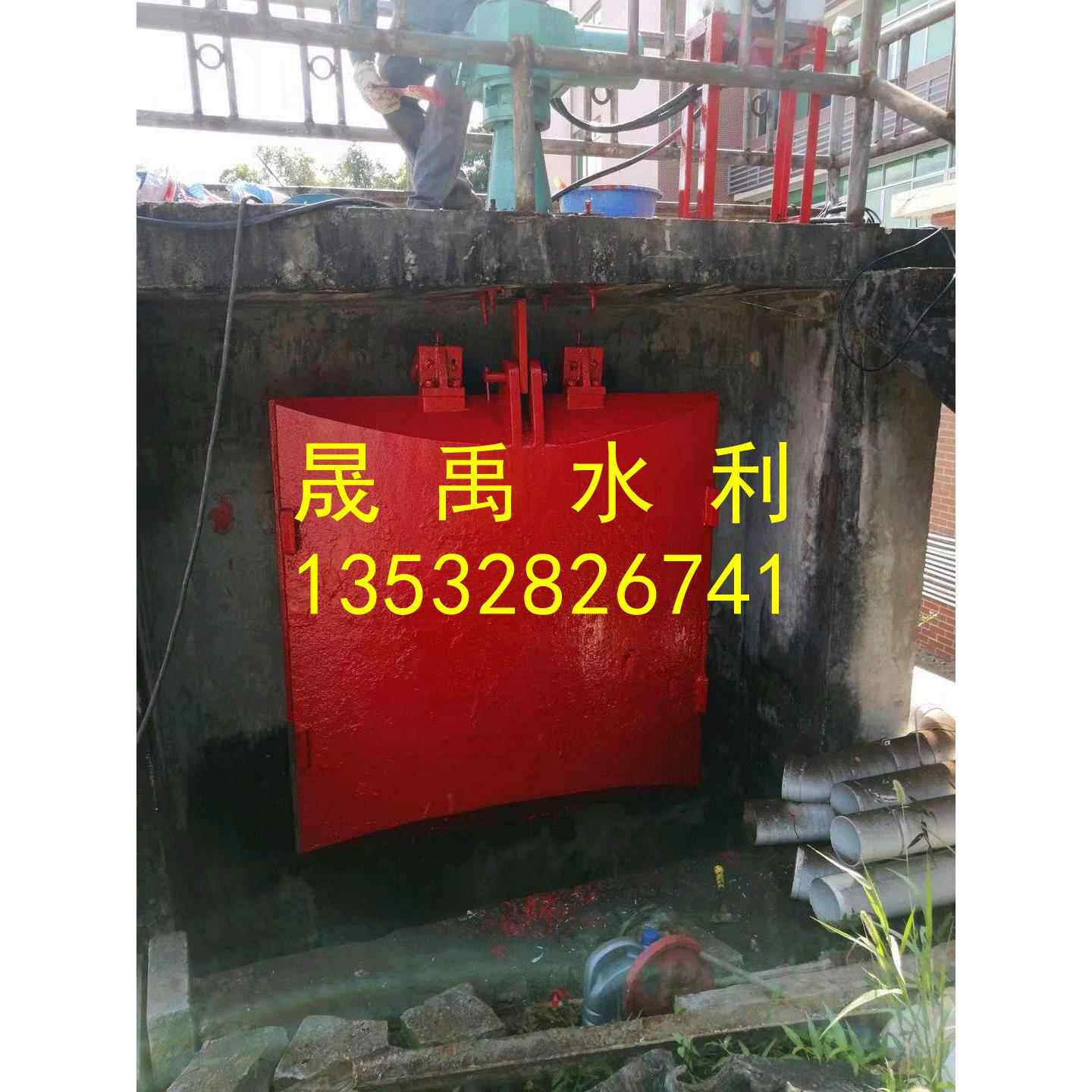 广州市荔湾区珠江水厂电动螺杆启闭机截污闸门铸铁翻新改造8888元