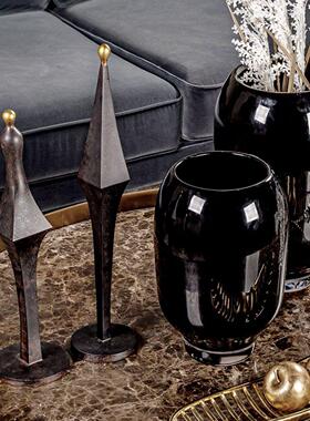 简约现代几何艺术摆件样板房间售楼处玄关电视柜桌面创意软装饰