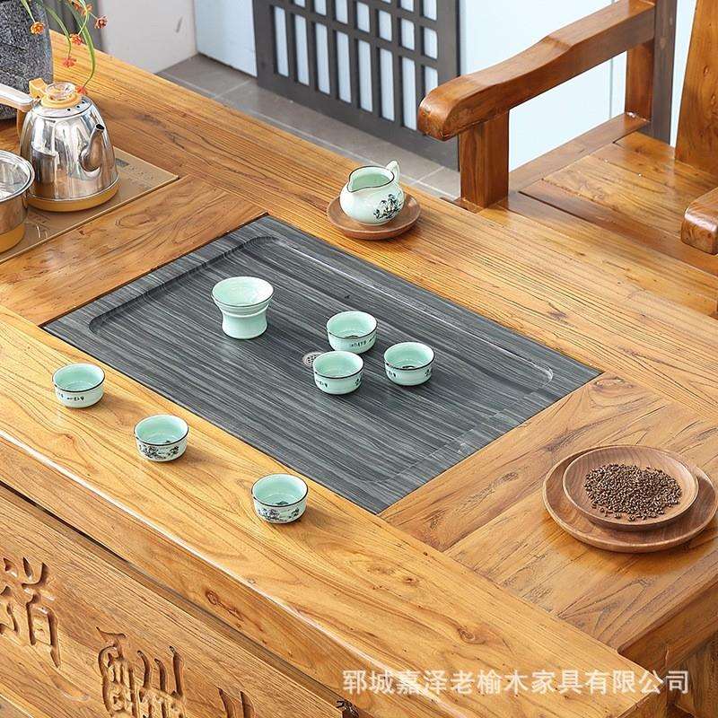 老榆木椅子家用手扶靠背椅餐桌实木座椅榆木会客厅饭店桌凳子原木
