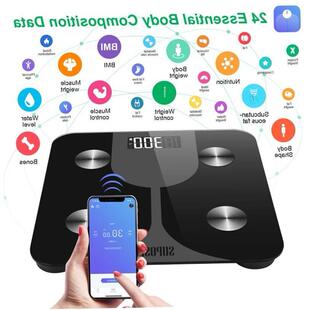 weighing weight scale体脂称浴室英文lbs人体重秤磅BMI fat body