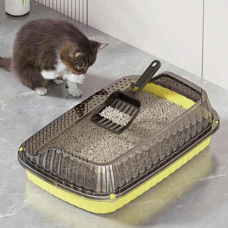 猫砂盆超大号全封闭猫厕所开放式加大猫屎盆子防外溅防带砂猫沙盆