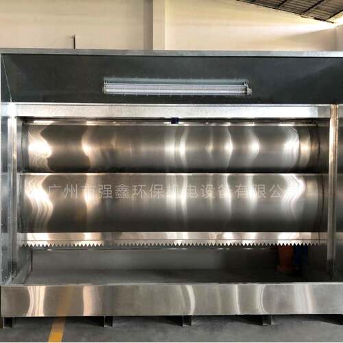 无泵喷涂机不锈钢水帘柜水旋喷漆台双层水幕除尘水帘柜升级版过滤