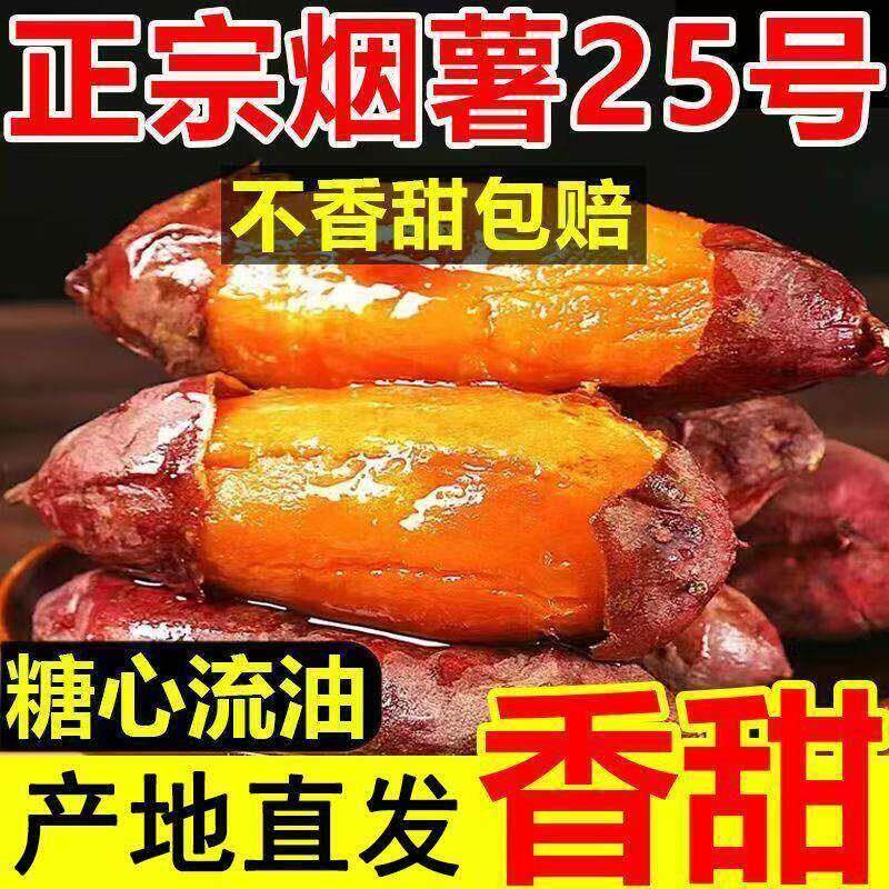 山东烟薯25号蜜薯糖心红薯新鲜番薯农家沙地烤地瓜红心番薯包邮