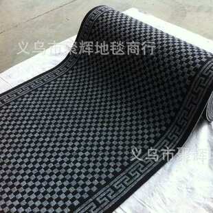 格酒店垫垫子门防滑pvc地走道提花垫红色走廊格子小方地毯卷材