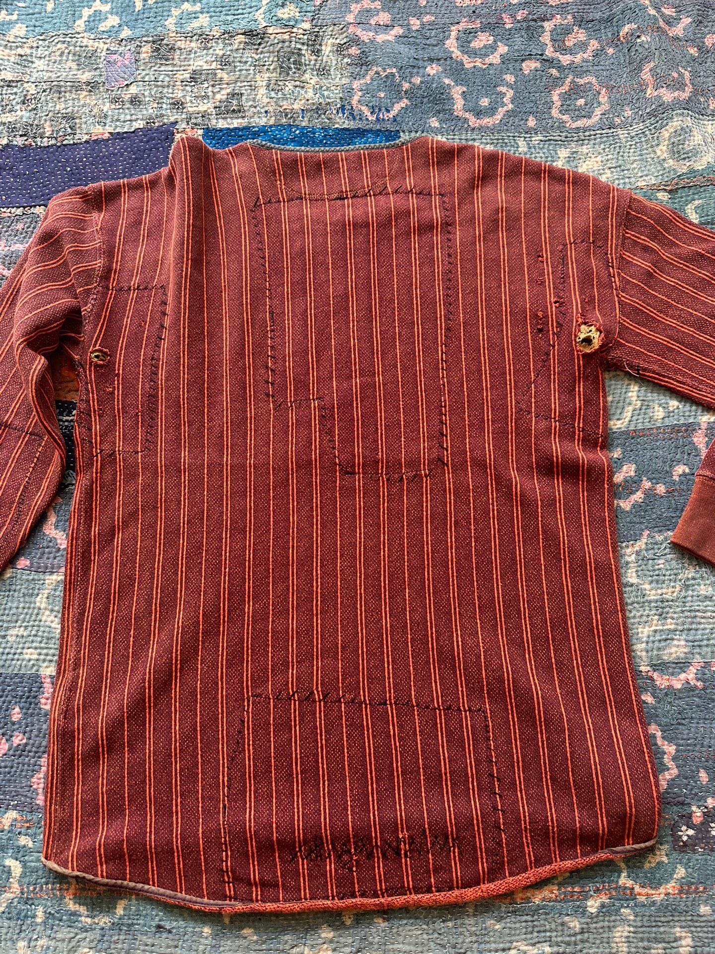 Levi’s Long-Sleeve Red Stripe Top — front