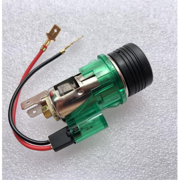 车载点烟器总成带灯 汽车点烟器插座插头母座12V 24V