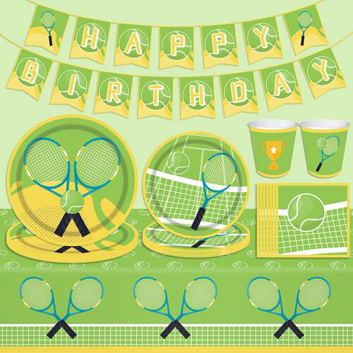 Tennis Theme Birthday Party Supplies网球主题生日派对装扮用品