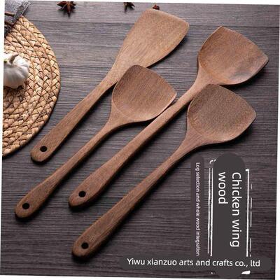 Teak wood tableware soup spoon shovel cooking kitchen tool