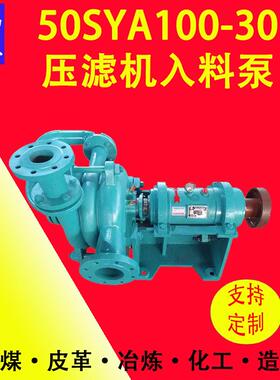 50SYA100-30型压滤机入料泵高压进料泵洗煤污泥泵压榨进料泵