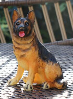 彷真小狼狗摆件彷真名犬树脂动物家居室内摆设装饰品拉布拉多狼狗