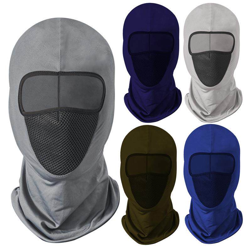 跨境冰丝头套男网眼速干户外围脖女防晒薄透气摩托车运动骑行面罩