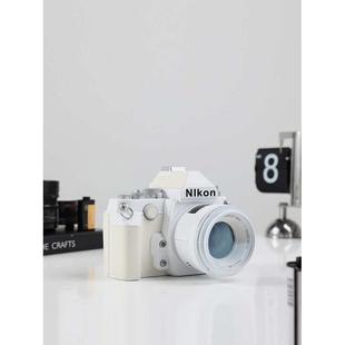 26X8现代复古双反相机摆件摄影拍照道具模型样板间书房书柜软装 饰