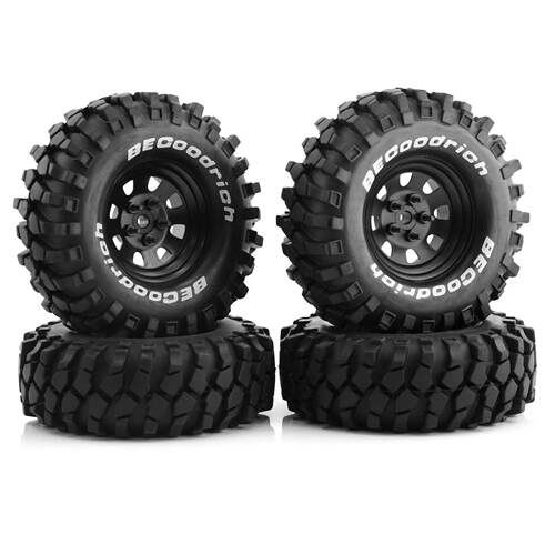 1.9寸FR4轮毂TRX4仿真FMS攀爬NT4轮胎110mm直径SCX10 W147