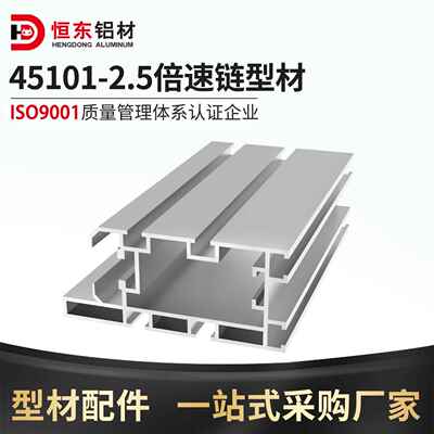 恒东45101-2.5倍速链型材BS25-C206B链条节距19.05流水线导轨型材
