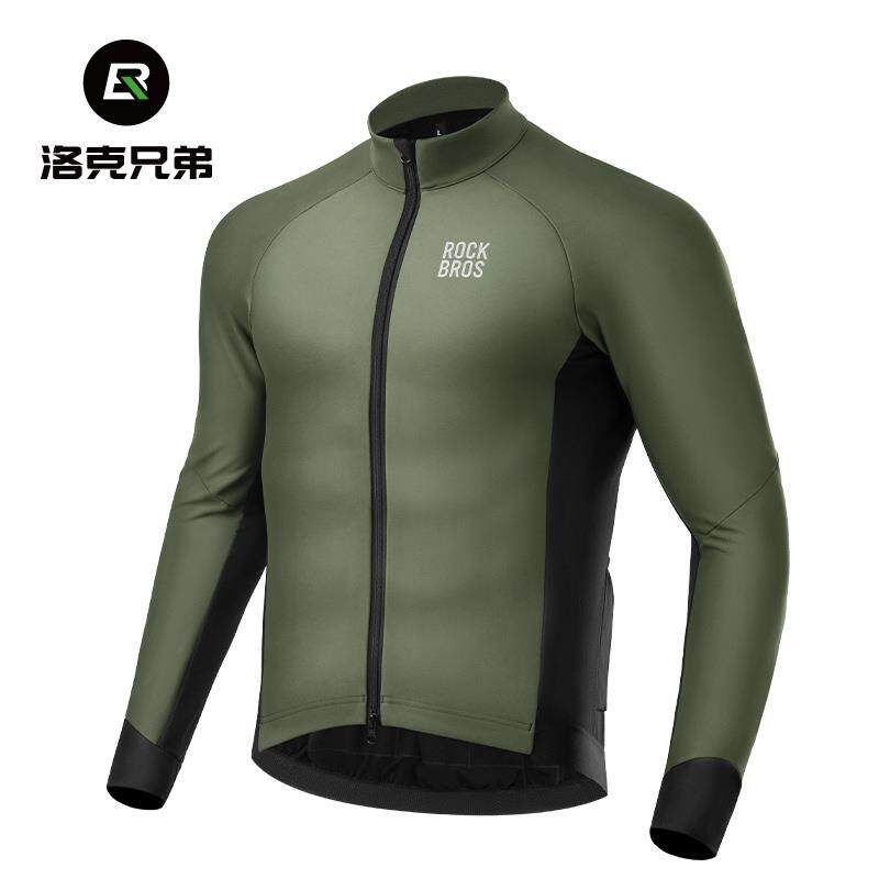 高档上摇滚兄弟自行车衣羊毛暖子长袖男行长裤户外自车运动服冬天