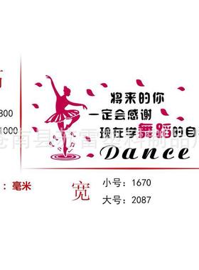 RWI亚克力立体面墙贴芭蕾儿童房幼园儿舞蹈学舞校海的女儿装镜饰